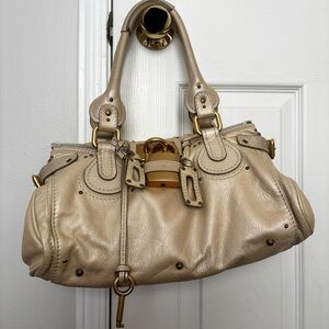 Vintage Chloe Paddington Bag With Gold Hardware